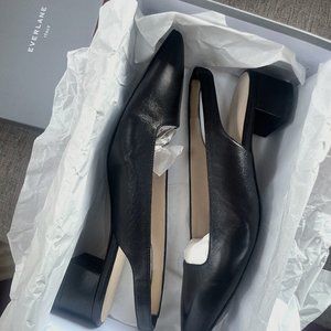 Everlane Editor Slingbacks Black Size 10 NWT